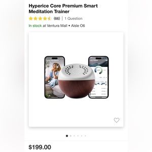 Hyperice Core Premium Smart Meditation Trainer